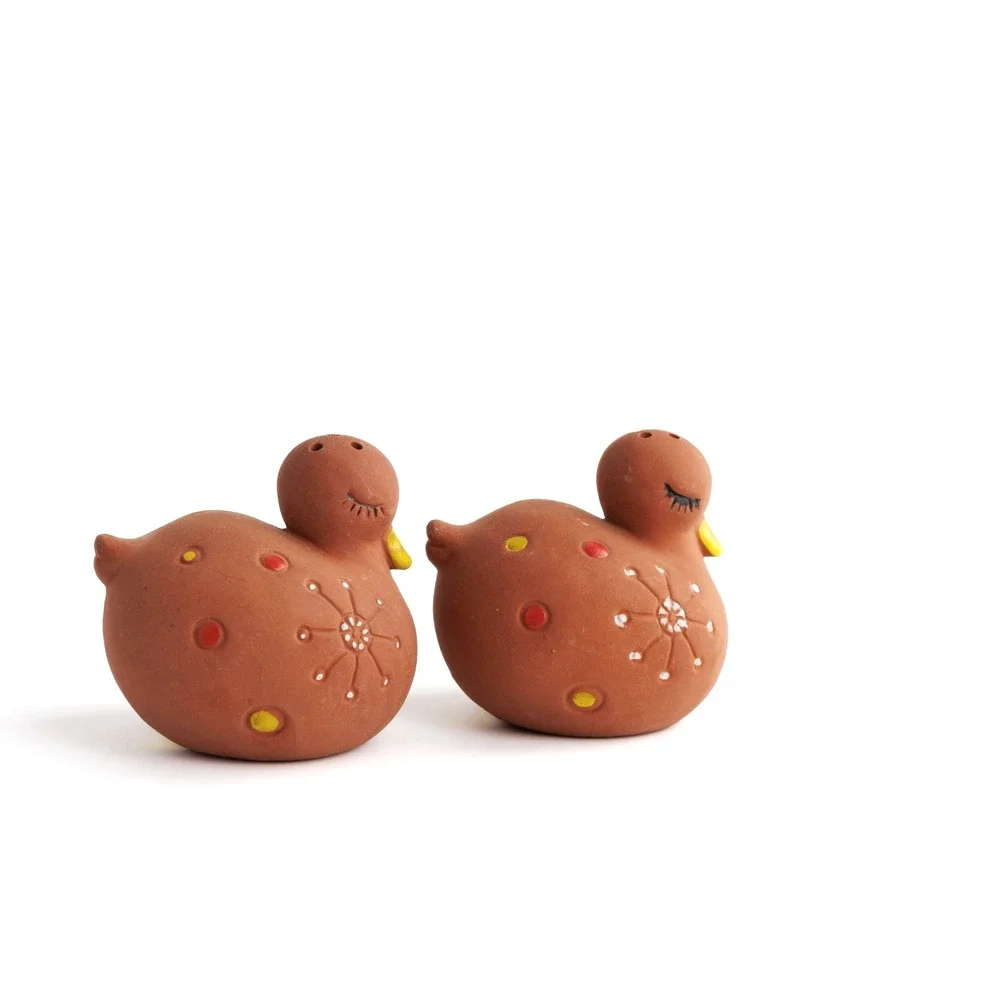 Vintage 1950s Holt Howard Terracotta Duck Salt Pepper Shakers Mid-Century